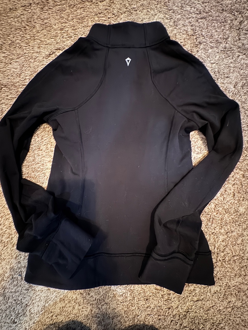 Ivivva (Kids Lululemon) Black Fitted Zip-Up Athletic Jacket